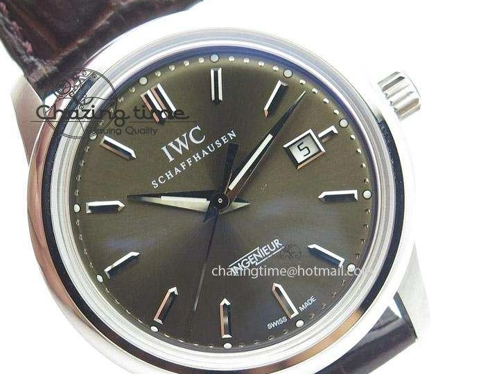 MIROTIME 0807 Affordable Ingeniuer St.Laurens SS Brown Dial MK 1:1 Best Edition On Black Leather Strap A 7365
